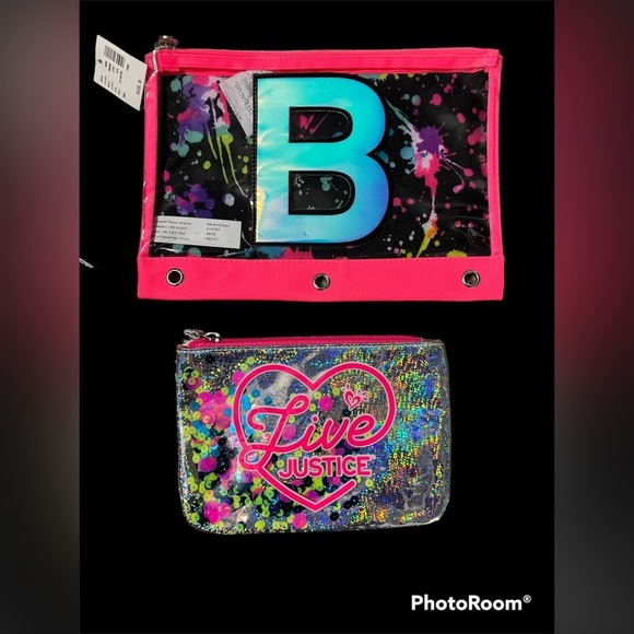 GIRLS Justice, Pencil Case And Change Holder, NWT LETTER B - Picture 1 of 2